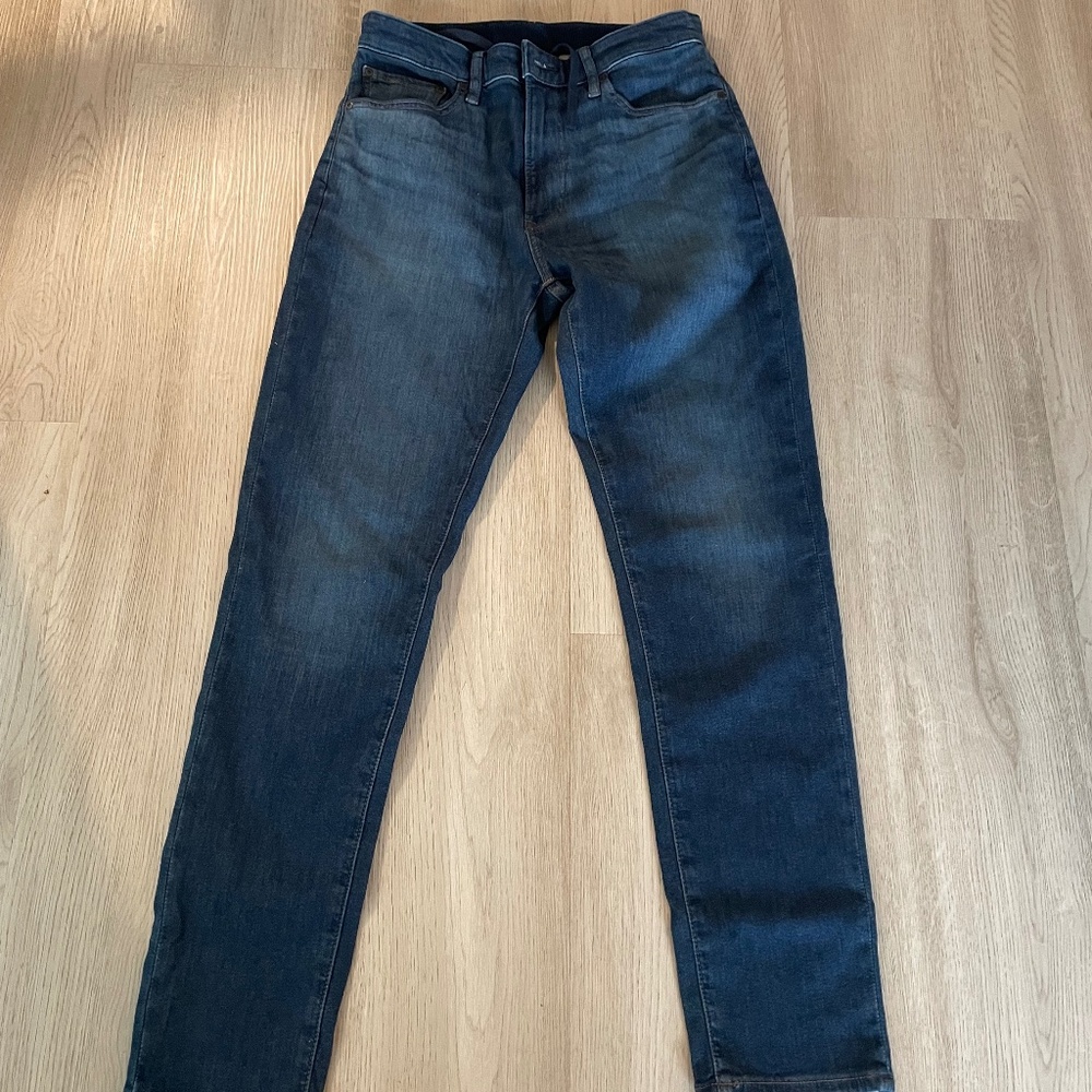 Uniqlo Jeans Mens S Blue Slim Fit Tapered Extra Stretch NEW WITHOUT TAGS